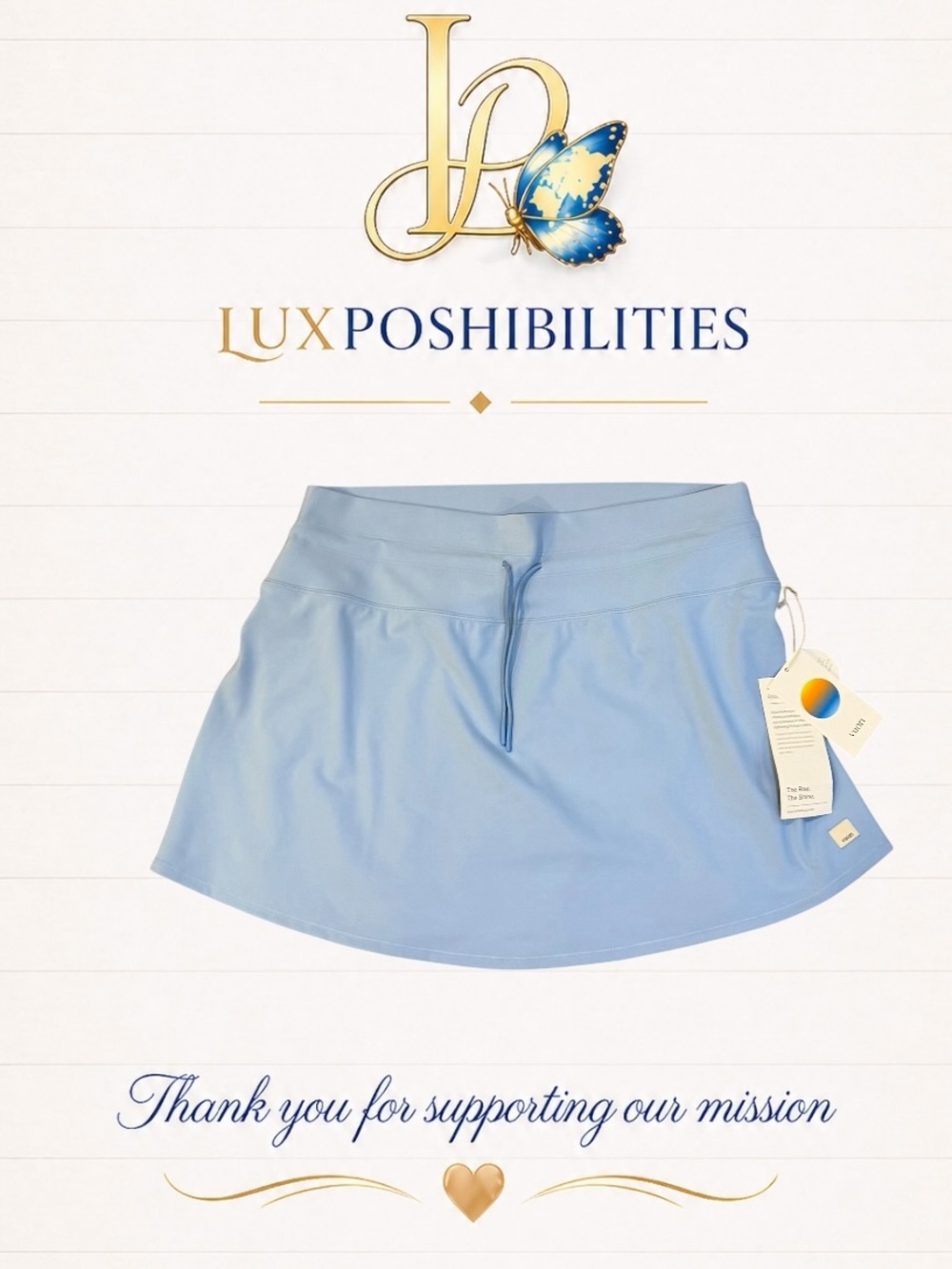 Vuori NWT XXL DAILY  Skort with Drawstring